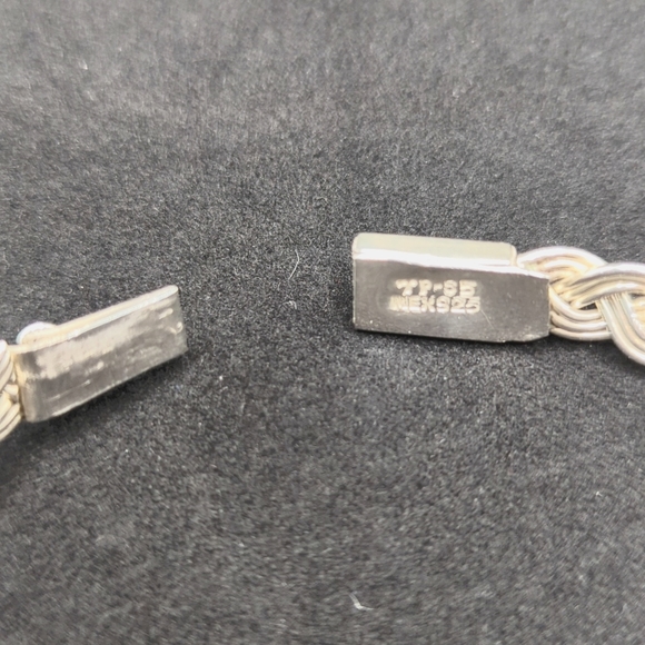 TP-55 Mex925 Silver Braid Bracelet - Picture 7 of 10